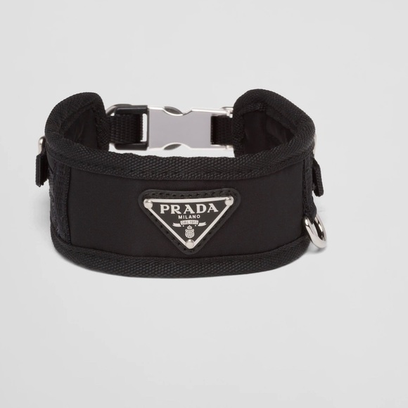 Prada Dog Authentic Prada Nylon Collar Size Large Black Poshmark